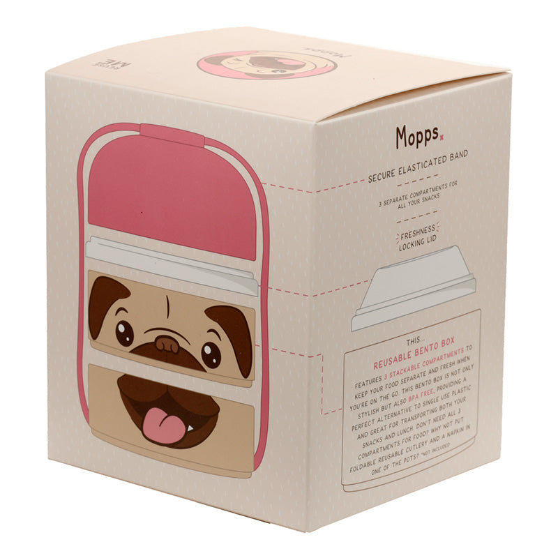 Mopshond Bento box rond