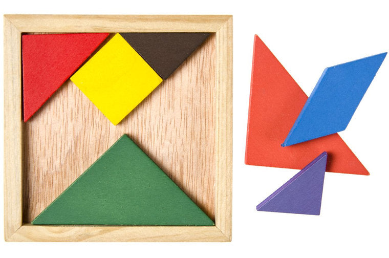 Tangram puzzel - hout