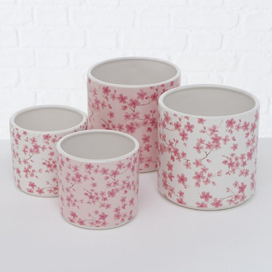 Sakura bloempotten set 2 stuks