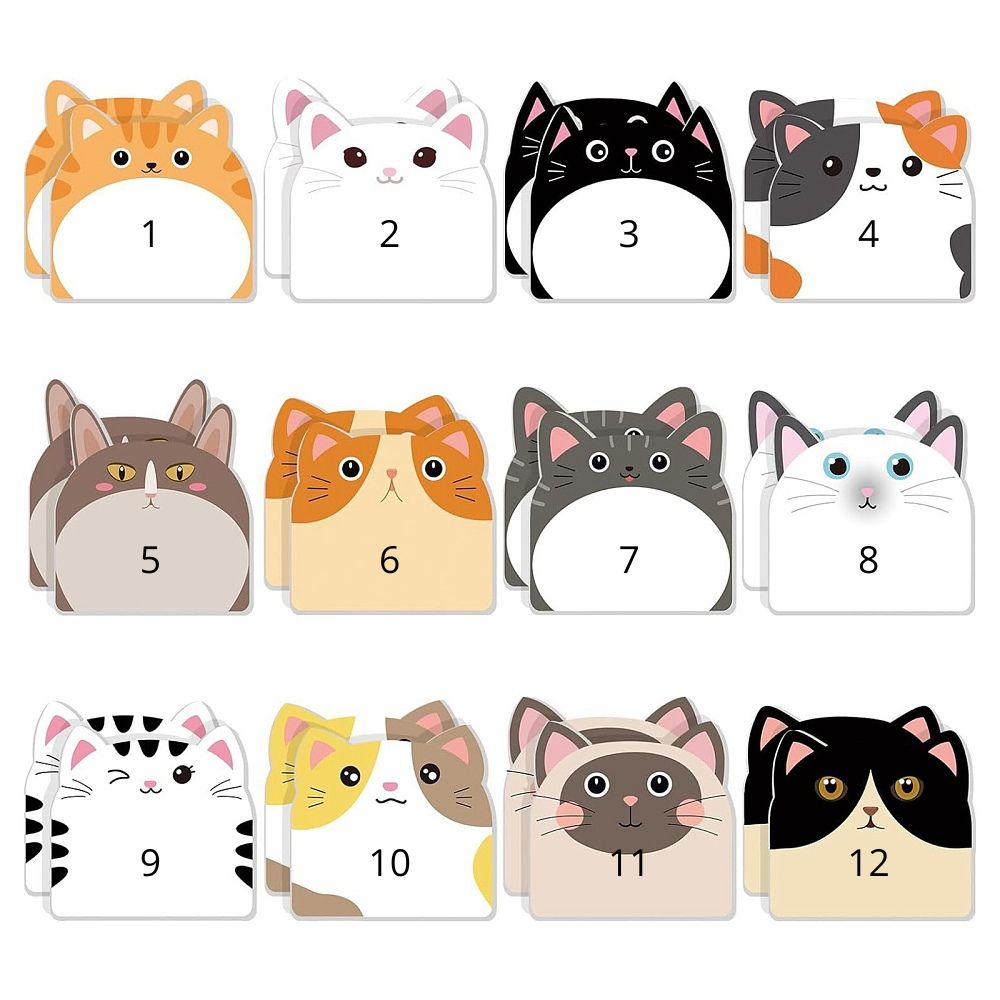 Cat sticky notes