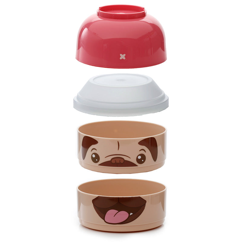 Mopshond Bento box rond