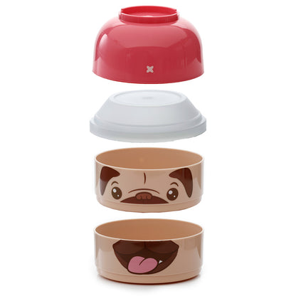Mopshond Bento box rond