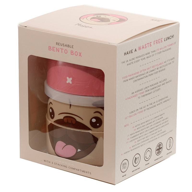 Mopshond Bento box rond