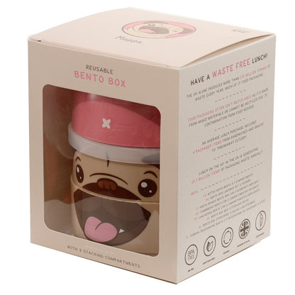 Mopshond Bento box rond