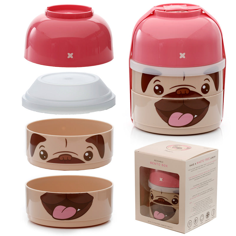 Mopshond Bento box rond