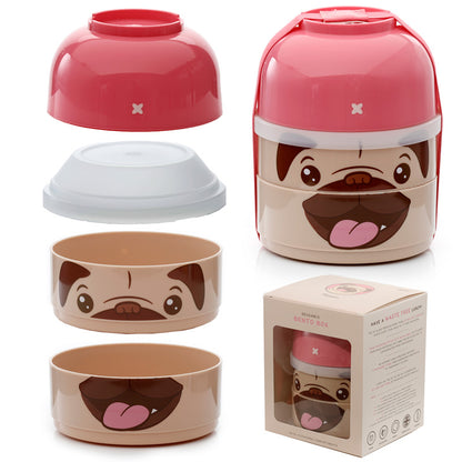 Mopshond Bento box rond