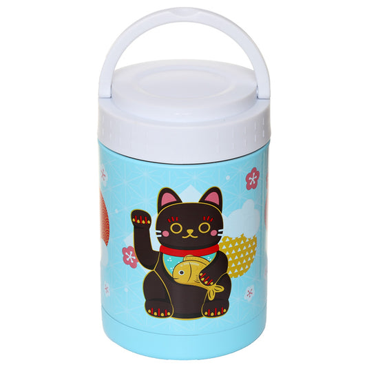 Maneki Neko RVS Thermos lunchpot 500 ml