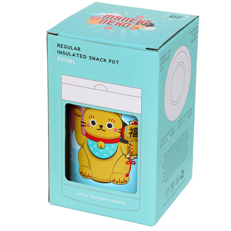 Maneki Neko RVS Thermos lunchpot 500 ml