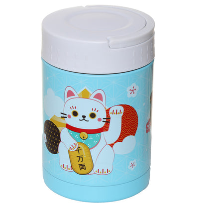 Maneki Neko RVS Thermos lunchpot 500 ml