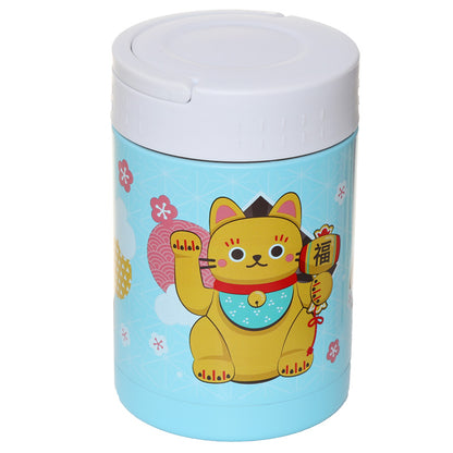 Maneki Neko RVS Thermos lunchpot 500 ml