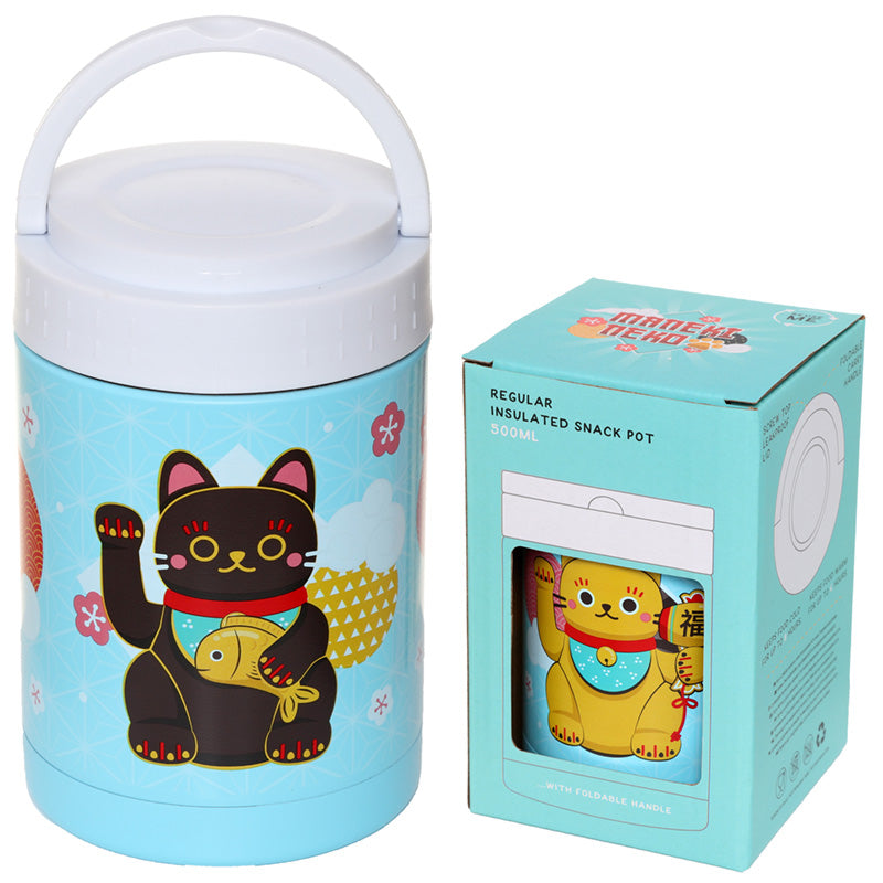 Maneki Neko RVS Thermos lunchpot 500 ml