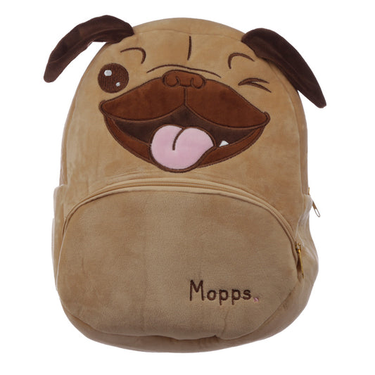 Mopshond pluche rugzak
