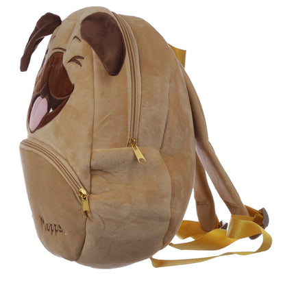 Mopshond pluche rugzak
