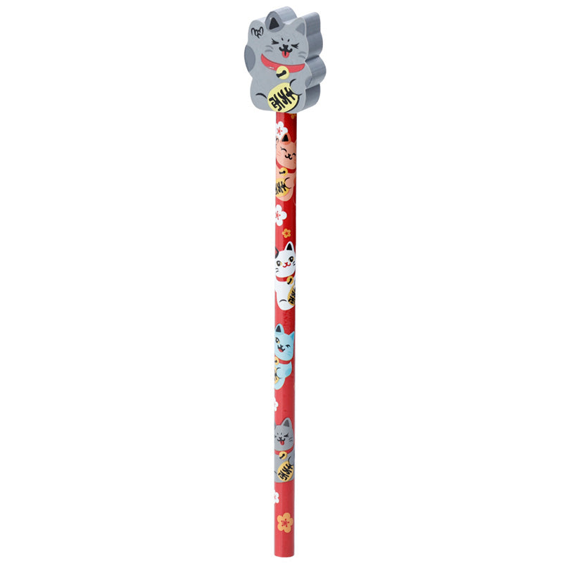 Maneki Neko gum potlood
