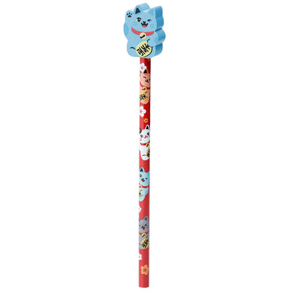 Maneki Neko gum potlood