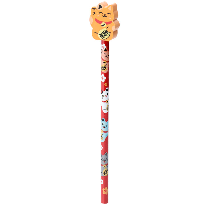 Maneki Neko gum potlood