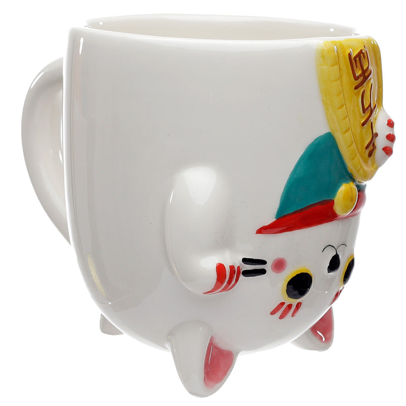 Maneki Neko Ondersteboven mok