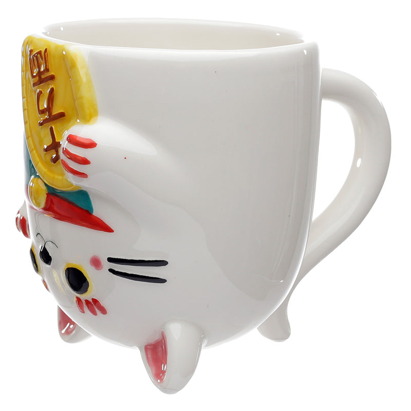 Maneki Neko Ondersteboven mok