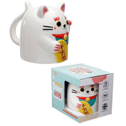 Maneki Neko Ondersteboven mok