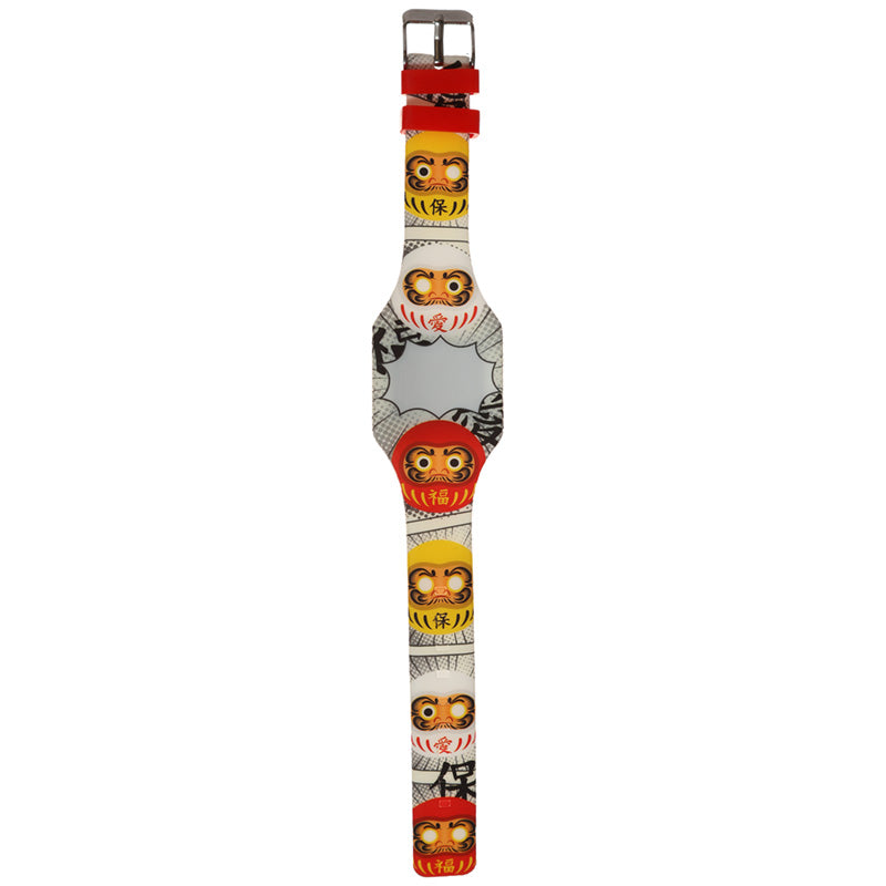 Siliconen horloge Maneki Neko of Japanse Daruma