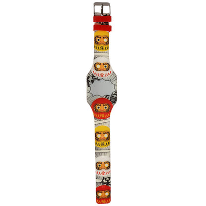 Siliconen horloge Maneki Neko of Japanse Daruma