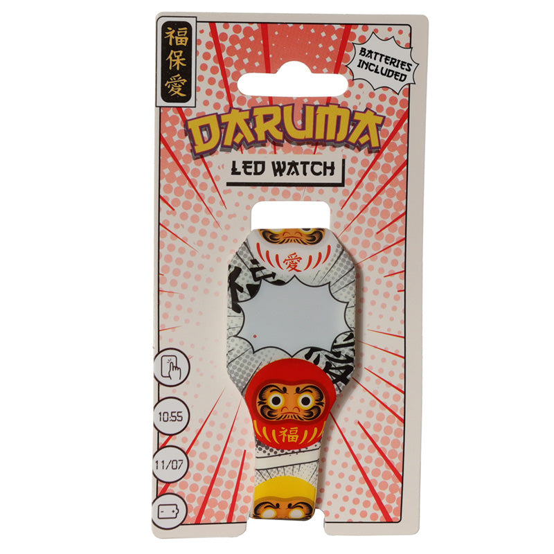 Siliconen horloge Maneki Neko of Japanse Daruma